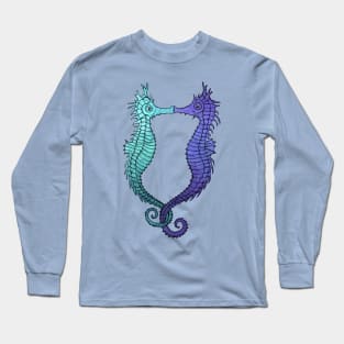 Kissing Seahorses Long Sleeve T-Shirt